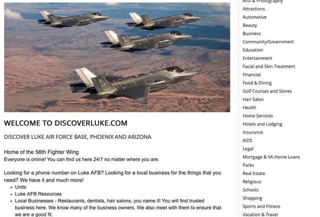 DiscoverLuke.com: Bridging Military and Local Communities with a Click